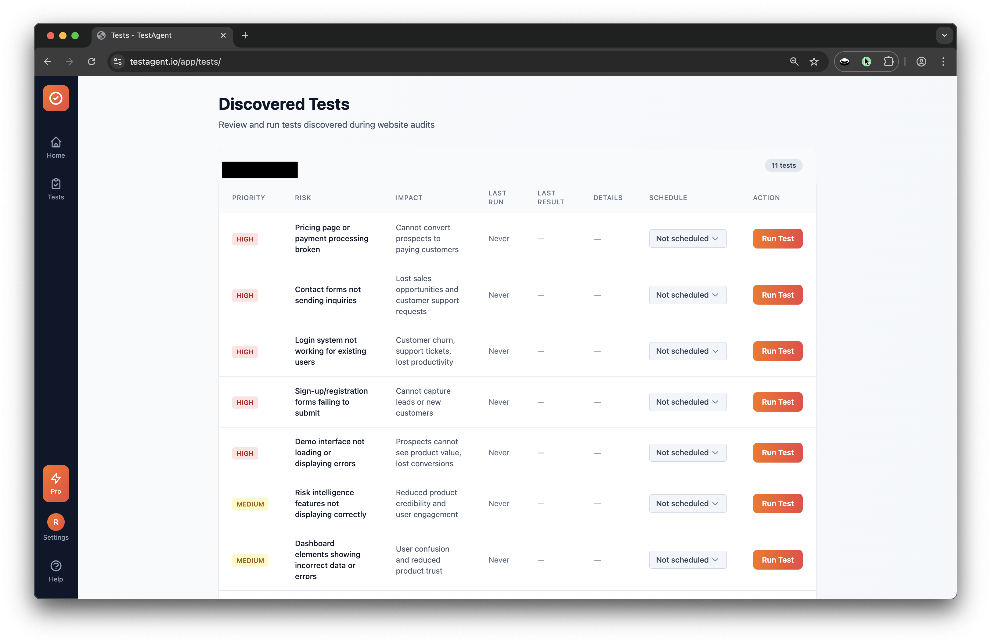 Compliance SaaS discovery results